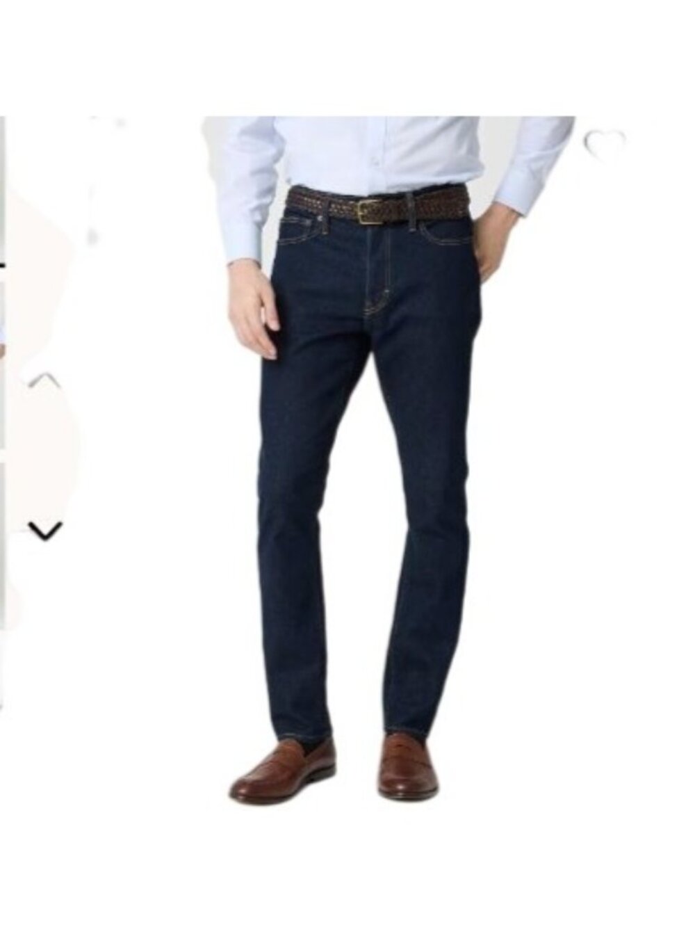 J.Crew Factory Athletic Slim-Fit Jean Men's 33x31 Dark Rinse Signature Stretch